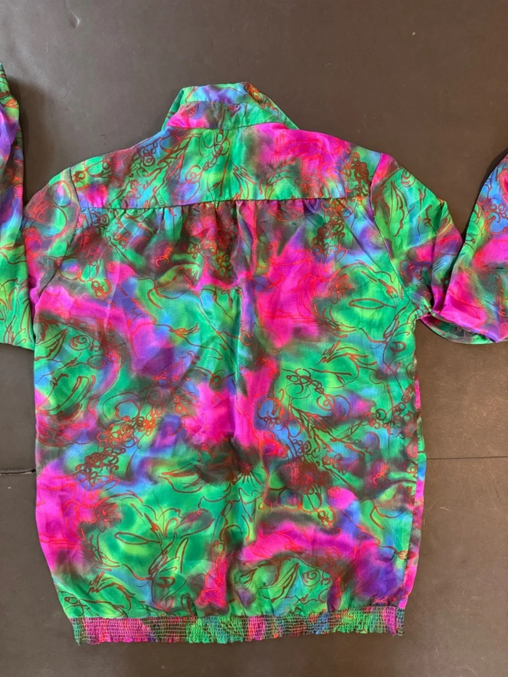 Abstract Vintage 80s Pull Over Long Sleeve Top_11